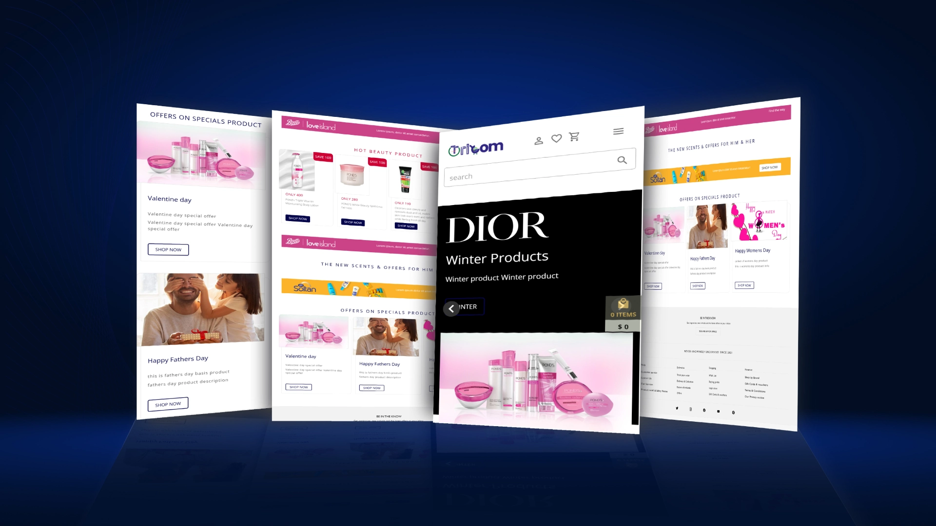 Modern website